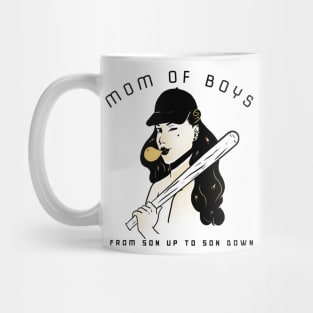 Mom Of Boys From Son Up To Son Down - Mothers Day Gift For Mommy Mother - Mom Life Mug